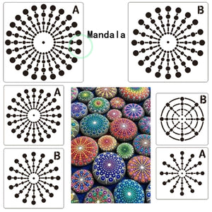 33 pcs Mandala Dotting Tools and Rock Painting Kit - Daladots