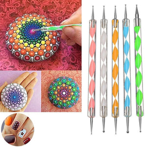 Mandala Dotting Tools Pen Rock Painting Kit Dot Art Paint Stencils Sets  38pcs