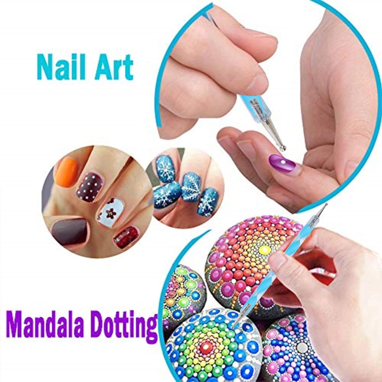 20 pcs Mandala Dotting Tools and Rock Painting Kit - Daladots